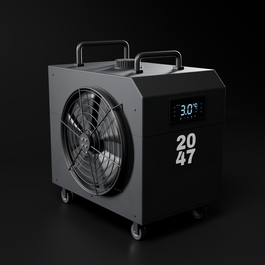 Core chiller, three-quarter view